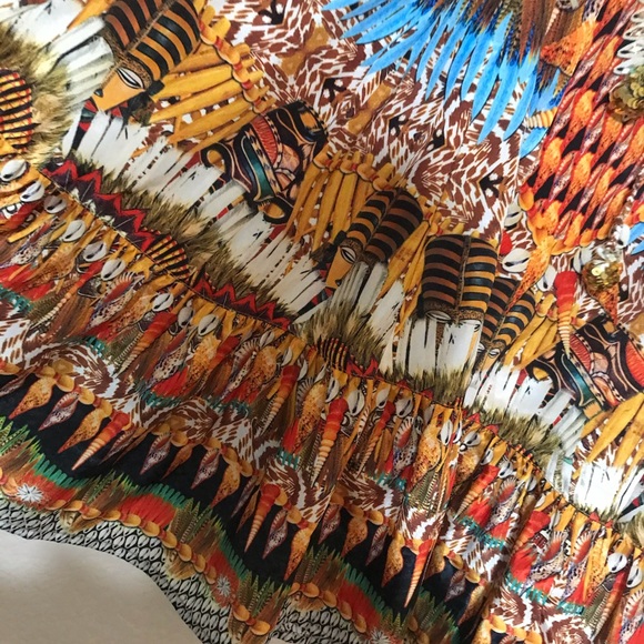 RUBYYAYA CUSTOM ETHNIC SHELL EMBELLISHED SHELL - Picture 4 of 4